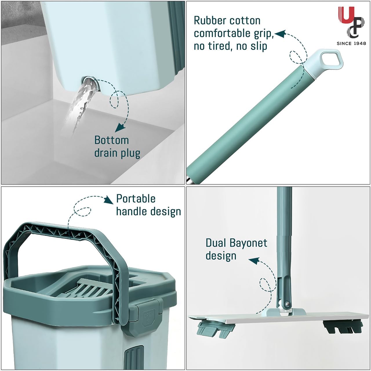AquaSweep™ - 360° Rotating Microfiber mop